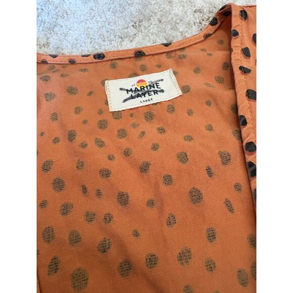 Marine Layer Camila Cheetah Print A-line Minidress Large - Picture 4 of 6